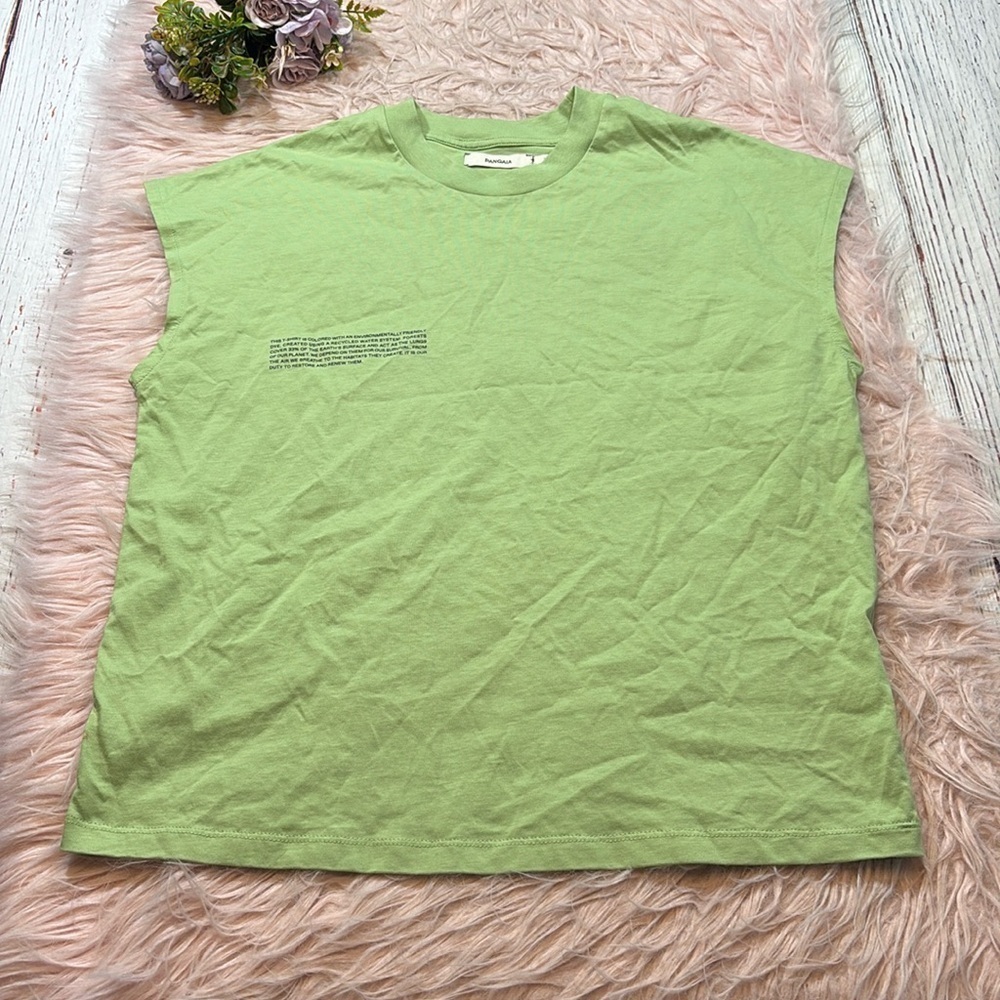 Pangaia Men’s Green Graphic Muscle Tank sz XS